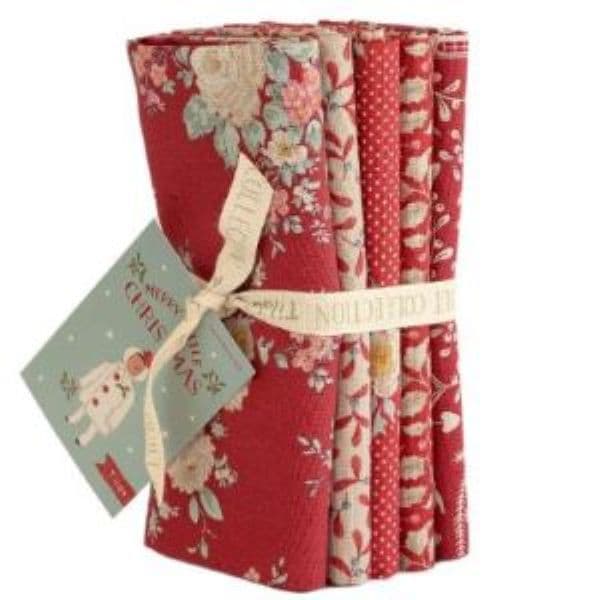 Merry Little Christmas  FQ Bundle 5pc Red 300242