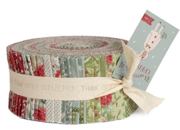 Merry Little Christmas  Fabric Roll 2.5" Strips 40pcs 2 of each 300251