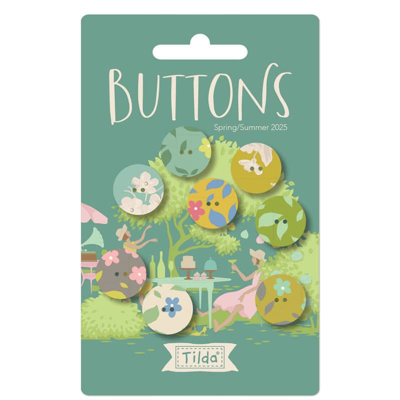 Sunday Brunch Buttons 0.63" 8 pieces 400068