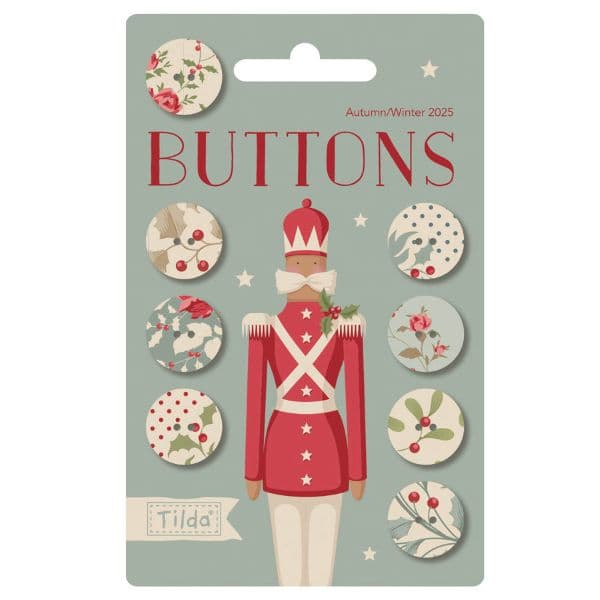 Merry Little Christmas  Button 0.63" 8 pcs400072