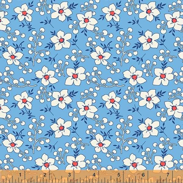 Storybook 22  Flowers & Berries Blue 53200-3