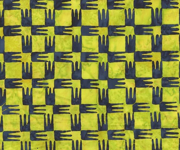 Stenographer's Notebook Batik Cotton Compass Limelight 727Q-3