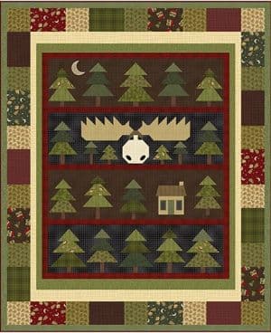 Backwoods Quilt Kit - A Moose in the Woods Collection
