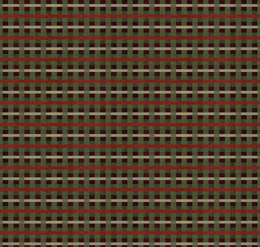 Up On The Housetop Plaid Green C14735