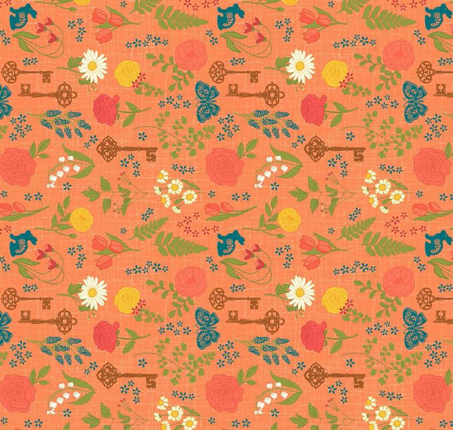 First Blooms Pressed Flowers Orange C16321