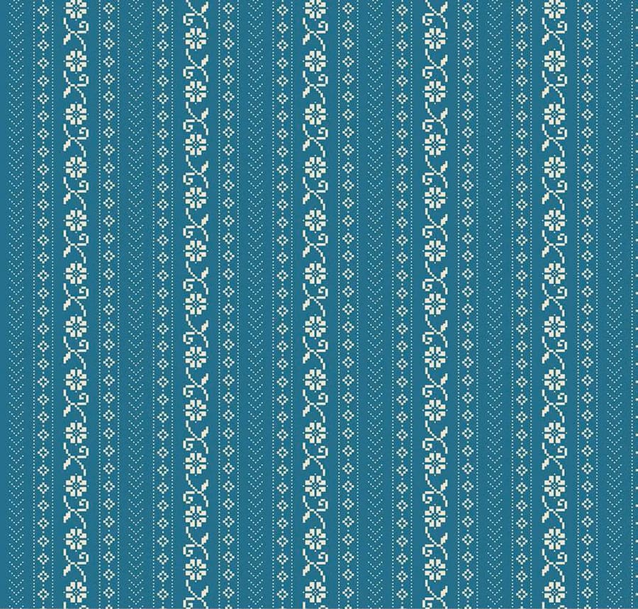 First Blooms Cross Stitch Denim C16325