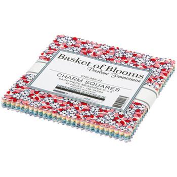 Darlene Zimmerman Basket of Blooms Charm Squares (44 pieces)