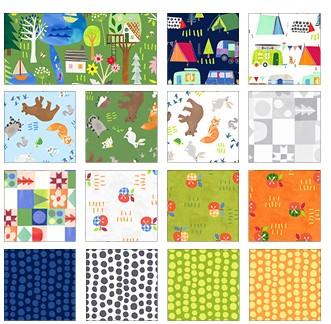 Happy Camper Fat Quarter Bundle 15 pieces