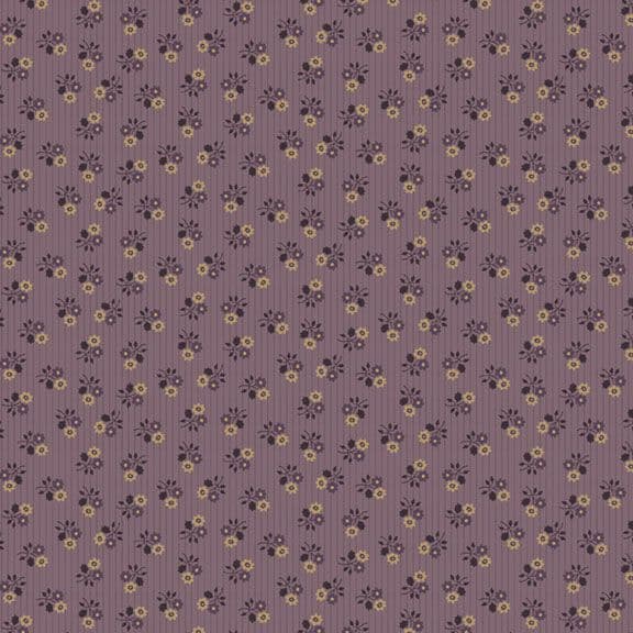 Plumberry Farm Stripes & Flowers Plum R171802D
