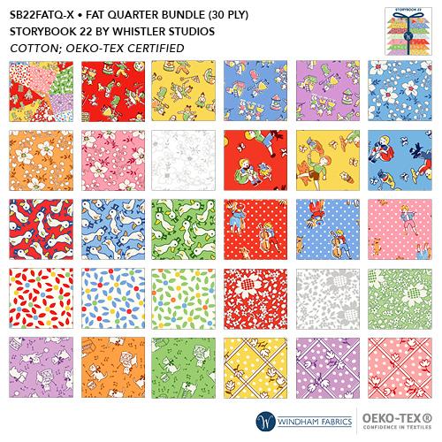 Storybook 22  Fat Quarter Bundle 30 pieces