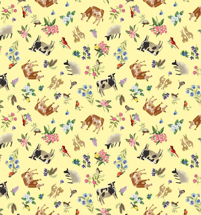 2024 All New England Shop Hop Fabric Summer Yellow 1477833B