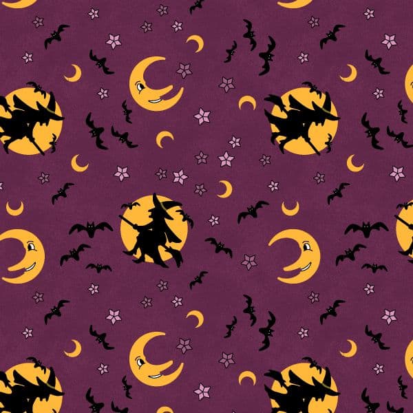 No Tricks, Just Treats  Witches Purple 1326 55