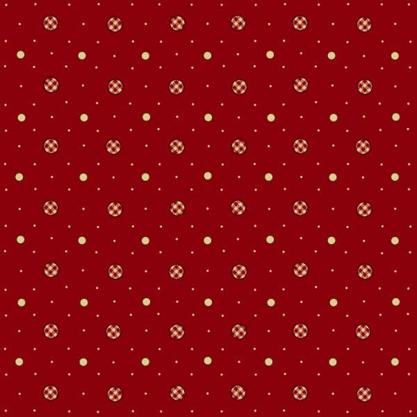 Garnets & Gingham  Gingham Dots Garnet 1345 88