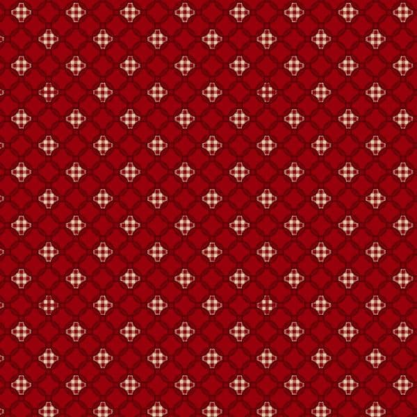 Garnets & Gingham  Gingham Lattice Garnet 1358 88