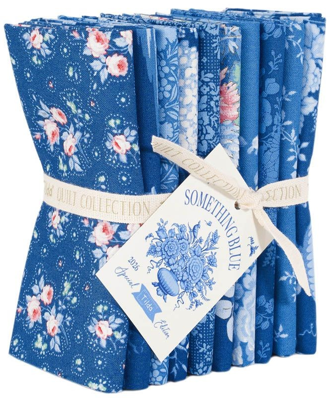 Something Blue   Fat Quarter Bundle Dark 10 pieces 300263