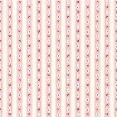 Charlotte Ribbon Stripe Pink Y4615-42
