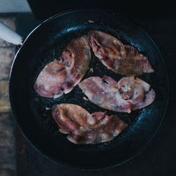 Bacon in a pan