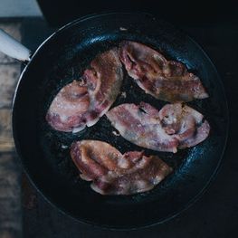Bacon in a pan