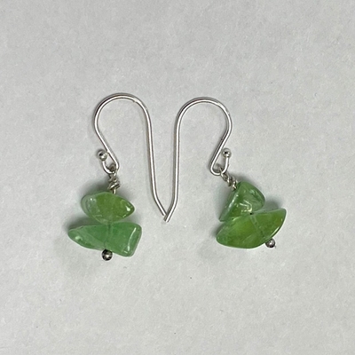 SOLD: Sterling Silver Maine Tourmaline Earrings