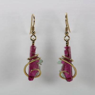Maine Watermelon Tourmaline Earrings