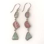 Sterling Silver Maine Tourmaline Earrings