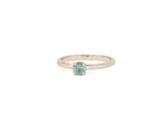 Bright Blue Tourmaline Cathedral Ring