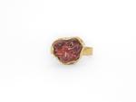 Hand Carved Maine Pink Tourmaline Ring