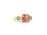 Pink and Green Maine Tourmaline Ring