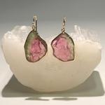 Maine Watermelon Tourmaline Earrings