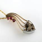 Maine Tourmaline and Smoky Quartz Pendant