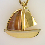 Pink Tourmaline Sailboat