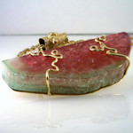 Large Maine Watermelon Tourmaline Pendant