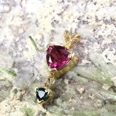 Maine Pink and Blue Tourmaline