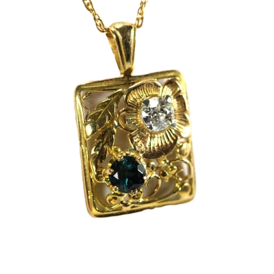 Maine Tourmaline and Diamond