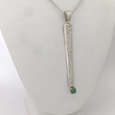 Green Maine Tourmaline Pendant