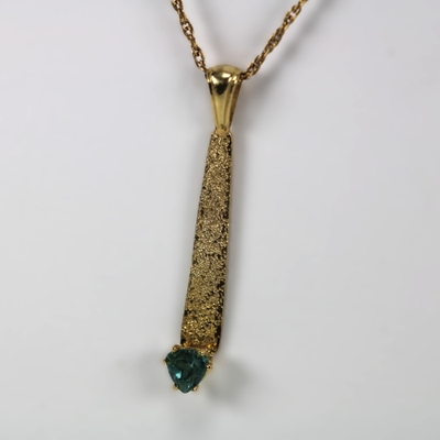 Blue Maine Tourmaline Pendant