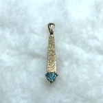 Blue Maine Tourmaline Pendant
