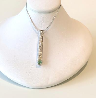 Light Blue Green Maine Tourmaline Pendant