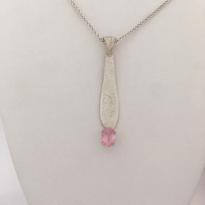 Pink Maine Tourmaline Pendant