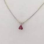 Pink Maine Tourmaline Trillion Pendant