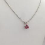 Pink Maine Tourmaline Trillion Pendant