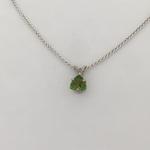 Green Maine Tourmaline Trillion Pendant