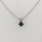 Blue Faceted Maine Tourmaline Pendant