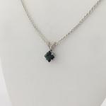 Blue Faceted Maine Tourmaline Pendant