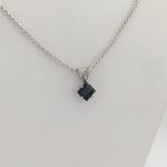 Blue Faceted Maine Tourmaline Pendant