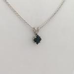 Blue Faceted Maine Tourmaline Pendant