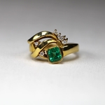 Emerald and Diamond Ring