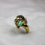 Emerald and Diamond Ring