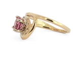 Diamond Accented Pink Tourmaline Ring