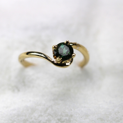 Blue/Green Maine Tourmaline Ring
